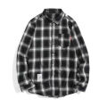 Plaid Shirt Men's Long-Sleeved Korean Loose Trend Hong Kong Style Handsome Japanese Couple Casual Jacket